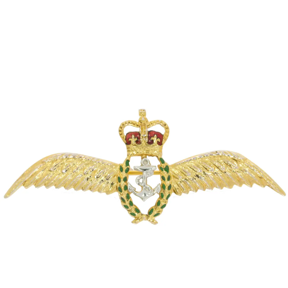 Fleet Air Arm Regimental brooch 9ct gold and enamel mount