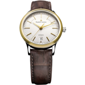 Maurice Lacroix – Les Classiques Gents 18ct Gold and Stainless Steel Strap watch SKU LC6017-YS101-130