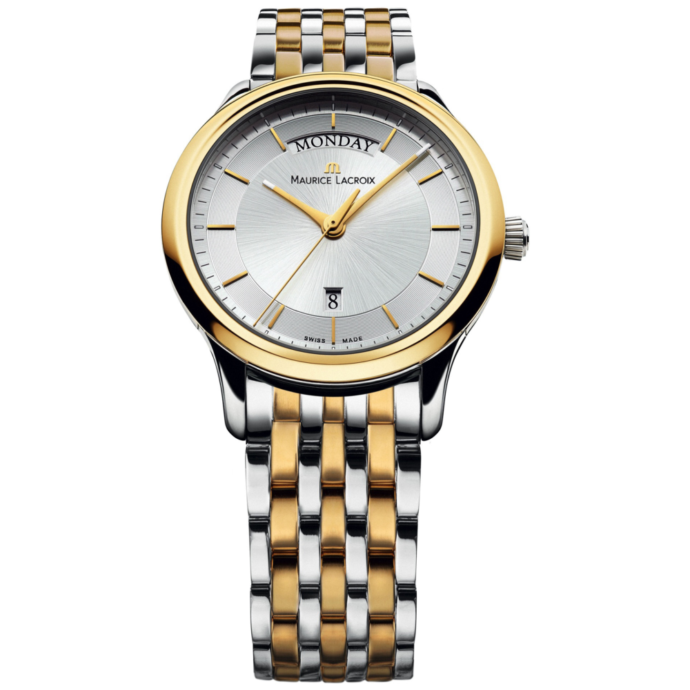 Maurice Lacroix – Les Classiques Gents stainless steel and Gold Plate bracelet watch