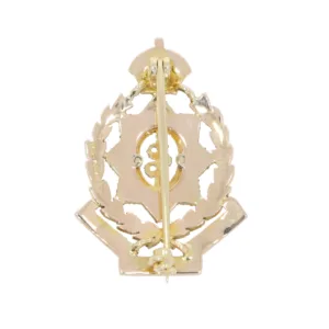 T442 Indian Medical Services brooch back