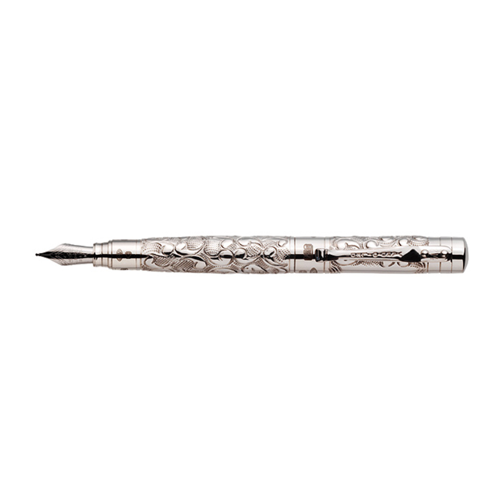 Yard O Led Sterling Silver Viceroy Pocket Victorian hand chased – Fountain Pen