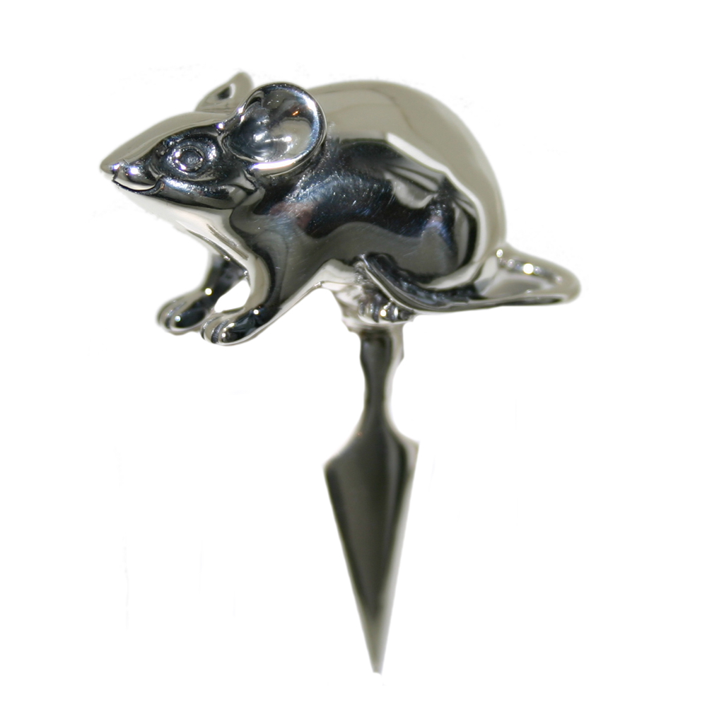 Saturno Sterling Silver Mouse for Cheese quirky Ornament