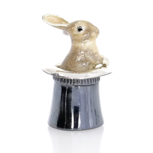 Saturno Sterling Silver and Enamel Rabbit in the Hat Ornament video (2)