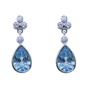 J416.2 aquamarine diamond drop earrings