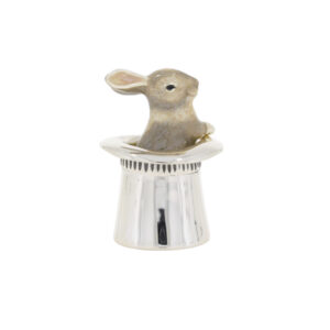 12073-grey Rabbit in hat back