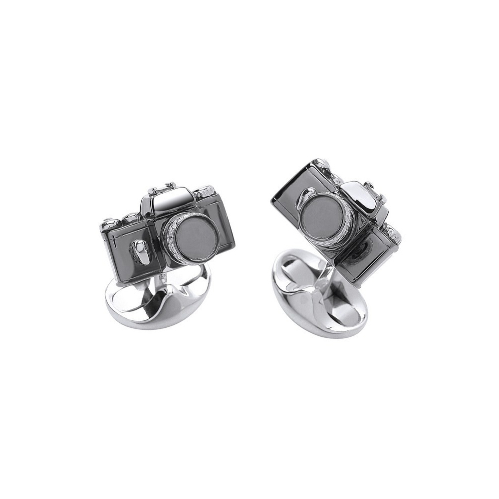 Sterling Silver Deakin and Francis Camera Cufflinks