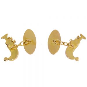 F300.5 22ct gold Saber chain cufflinks