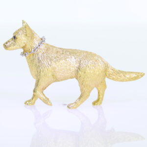 Y569-Alsation-Dog-brooch-18ct-gold