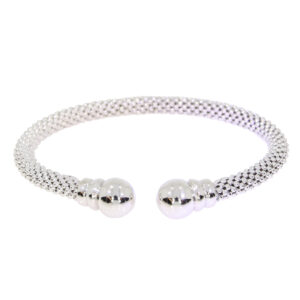 JES01-Silver torque bangle