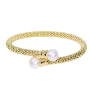 JES02-Gold and pearl bangle