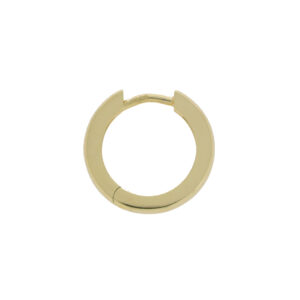 9ct yellow gold 14mm hoop earrings