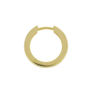9ct yellow gold 15.5mm hoop earrings