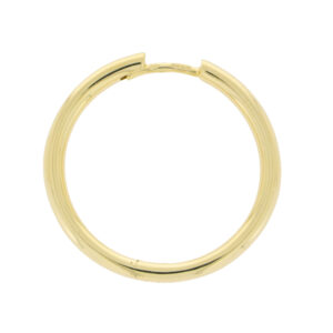 9ct yellow gold 25mm hoop earrings