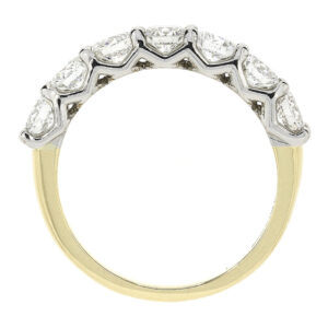 D83.4 Diamond seven stone ring side