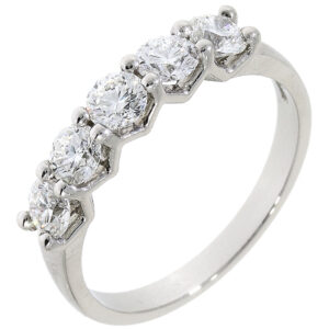 Y47.4 Diamond 5 stone ring