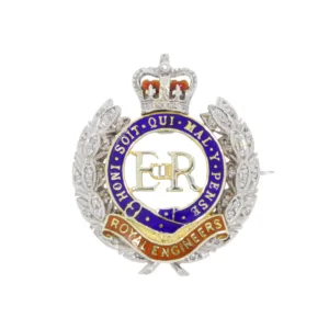 G409 Royal Engineers diamond brooch