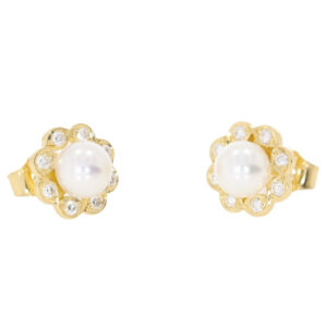 M448.2_Cultured_pearl_and_diamond_cluster_earrings_side