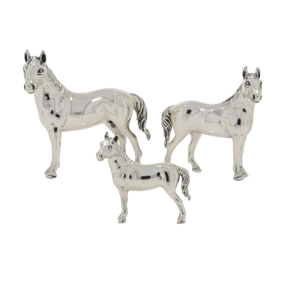 Saturno Sterling silver Horse ornaments