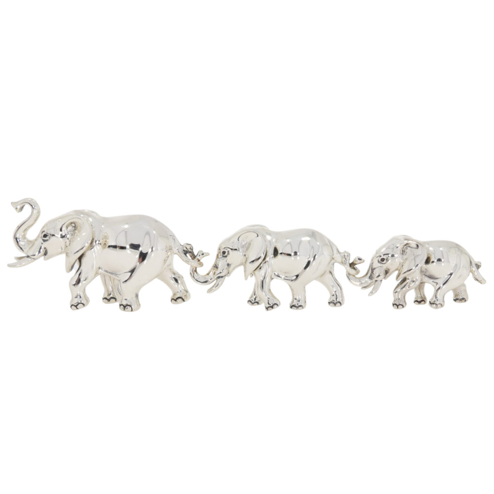 Saturno Sterling Silver Elephant Ornaments