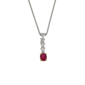 D264.5 Ruby and diamond pendant