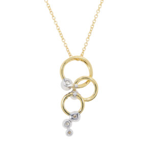 Q267.5 Diamond and 18ct gold pendant back
