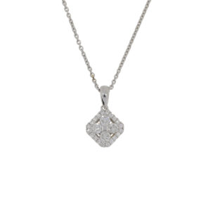 R263.5 Diamond square cluster pendant