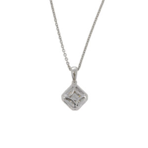 R263.5 Diamond square cluster pendant back