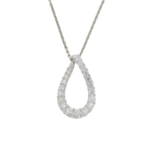 S263.5 Diamond open pendeloque pendant