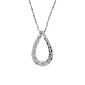 S263.5 Diamond open pendeloque pendant back