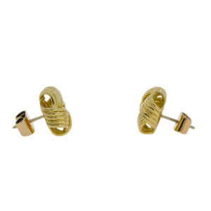 A447.2 18ct gold knot earrings end