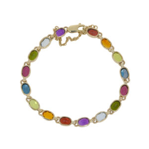 F224.5 Multigem gold bracelet back