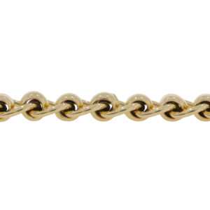 W224.5 9ct gold roller link bracelet side