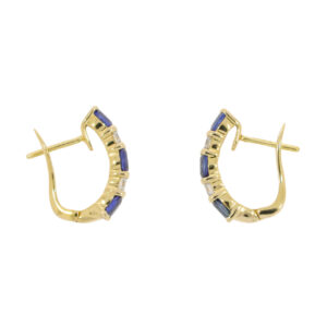 R422.2Sapphire and diamond hoop earrings end
