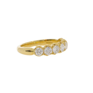F86.4 Diamond seven stone half ET side