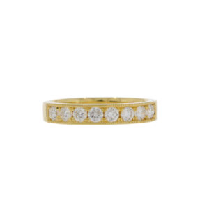 L86.4 Diamond 8 stone half Et ring