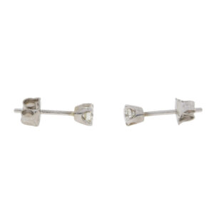 Q423.2 Diamond single stone earrings end
