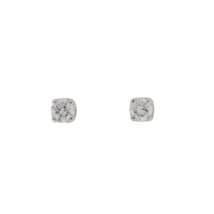 S423.2 Diamond single stone earrings