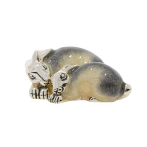 12877 Hares lying grey