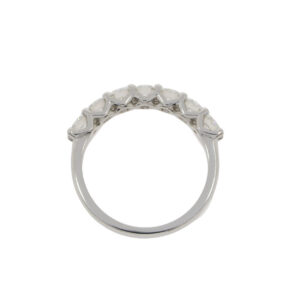 W87.4 Diamond seven stone eternity ring 1.02cts top