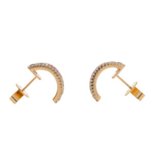 X425.2 Multi coloured sapphire and diamond hoops side