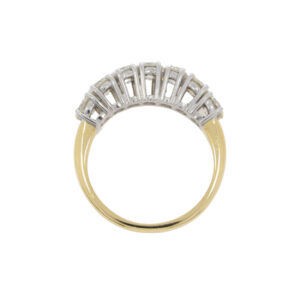 A88.4 Diamond 7 stone half eternity ring top