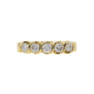 Y48.4 Diamond 5 stone ring