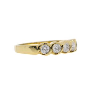 Y48.4 Diamond 5 stone ring side