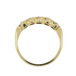 Y48.4 Diamond 5 stone ring top