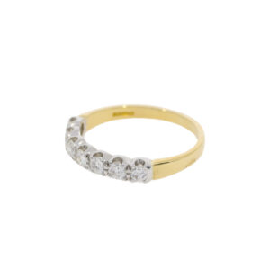 Z87.4 Diamond 7 stone half eternity ring side 2