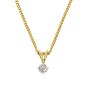 Z270.5 Diamond solitaire pendant back